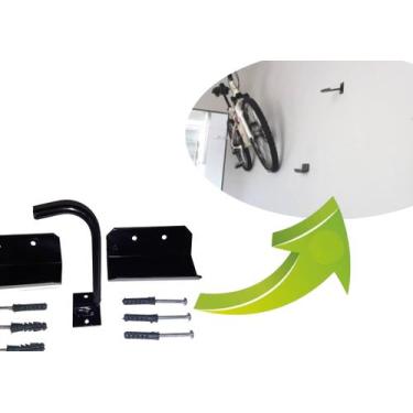 Imagem de Suporte parede apoiada pneu bike bicicleta - Lini