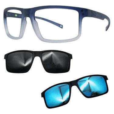 Imagem de Oculos Mormaii 6127 Swap 5 DL6 Com 2 Clipons Cinza e Azul, Cinza, Azul