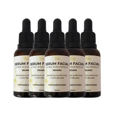 Imagem de Kit 05 Sérum Facial Vegano Ácido Hialurônico 30ml Kuide