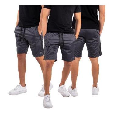 Imagem de Kit 3 Short Bermuda  Masculina Helanca Treino Academia - BEN20 PREMIUM