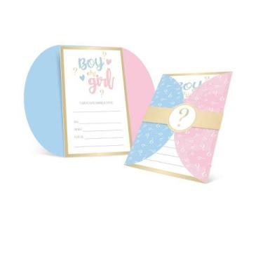 Imagem de Convite Chá Revelação Boy OR Girl Papilloo - CROMUS
