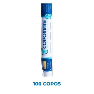 Imagem de Pct Copo 200ml com100un BRANCO Copomais