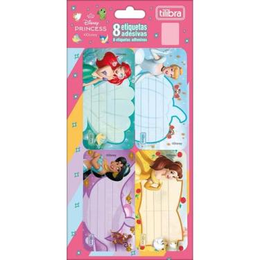 Imagem de Etiqueta escolar adesiva princesas 8 unidades - tilibra