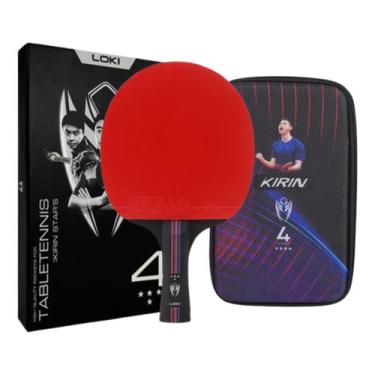 Imagem de Raquete Tenis Mesa Ping Pong Classica Loki K4 Profissional 4 Estrelas 