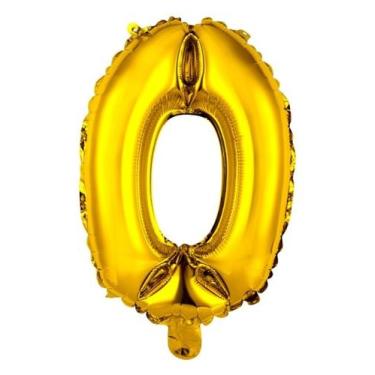 Imagem de Balao Metalizada Pratica 75cm Dourado N 0