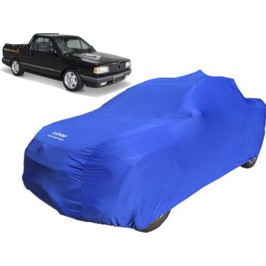 Imagem de Capa Para Carro Vw Saveiro Quadrada Proteção Contra Riscos - Mz, Azul