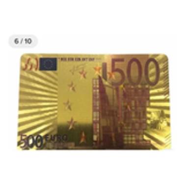 Imagem de Baralho Profissional Dólar Dourado Truco Poker - SGB MODAS, Euro dorad