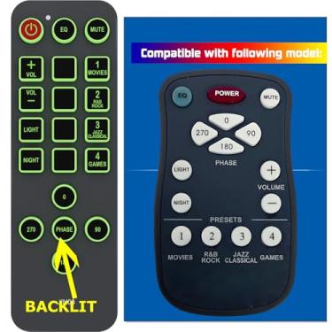 Imagem de Controle remoto de substituição para subwoofer Velodyne 79-023 79-024 SPL-R DLS-3500R DLS-3750R SPL-800 SPL-800R SPL-800I SPL-1000R SPL-1200R SPL-1500R DLS-4000R DLS-5000R (com botões de luz de fundo)