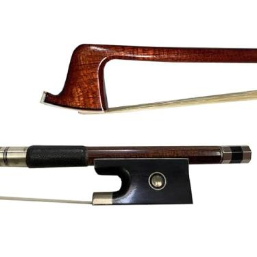 Imagem de yinfeel Arco de violino de fibra de carbono híbrido pelo de cavalo branco tamanho pequeno 3/4, 1/2, 1/4 para crianças (3/4)