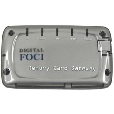 Imagem de Digital Foci Gateway de cartão de memória - Leitor de cartão de memória multiformato USB 2.0 (cinza)