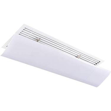 Imagem de Defletor de ar condicionado para ar condicionado com veneziana cega de teto, defletor de ar anti-sopro direto ajustável, defletores de ar-condicionado para casa/escritório, plástico leve Yin
