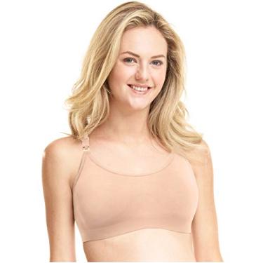 Imagem de PLAYTEX Sutiã feminino para maternidade e amamentação sem costura costas nadador sem aro Yyceus, Blush, P