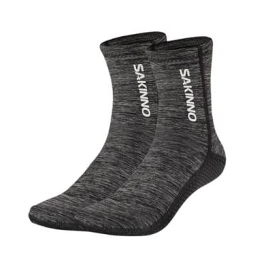 Imagem de Dynwave Meias de mergulho meias de sapato de água meias de neoprene macio e confortável wetsuits meias de barbatana de água para esportes aquáticos natação, CINZA, eu