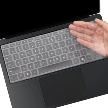 Imagem de Capa de teclado para laptop Microsoft Surface 7 2024 (7ª edição Copilot+ PC) 13,8/Surface Laptop 7 15 polegadas, capa protetora de teclado com layout em inglês dos EUA - TPU