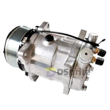 Imagem de Novo compressor ac para automóvel compatível com peças de reparo do sistema de ar condicionado de carro 508(R134a 12V)