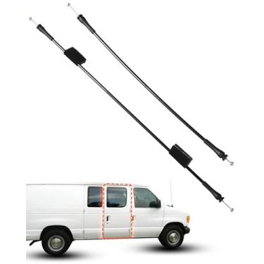 Imagem de KPALAG Cabo de liberação da trava da porta do lado direito compatível com Ford E150 E250 E350 E450 E550 van 1992-2014 Substituir # 6C2Z15264A00AB, F2UZ15264A64A, F2UZ15266A46A