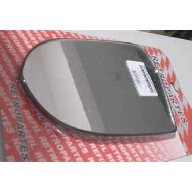 Imagem de Lente de Vidro com Base Acoplada para Retrovisor Onix Prisma 2013 a 2019, Lado Direito Passageiro