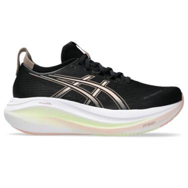 Imagem de Asics Tênis de corrida feminino Gel-Nimbus 27, Preto/Breeze, 36