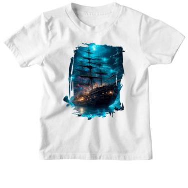 Imagem de Camiseta Infantil Navio fantasma - Alearts, 2