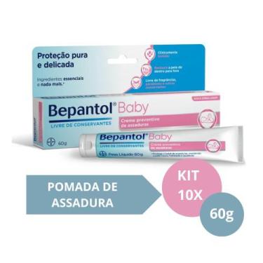 Imagem de Kit com 10 Cremes Pomada de Assadura 60gr Cada - Bepantol