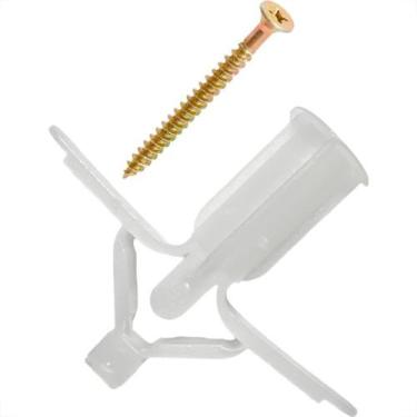 Imagem de Bucha Fixacao Para Gesso Sforplast Fly Com Parafuso No.03 Pacote Com 2