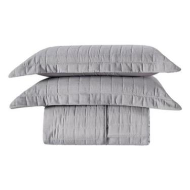 Imagem de Cobre Leito Toque Aveludado Percal 400 Fios Com Porta Travesseiro Colc