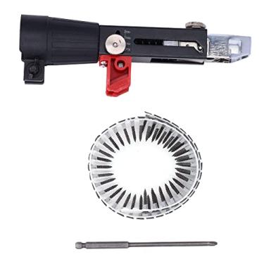 Imagem de Pistola de Pregos Automática, Pistola de Parafuso Com Adaptador de Corrente Automática Pistola de Parafuso para Drywall Com Pregagem de Alta Eficiência para Placas de Gesso de