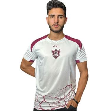 Imagem de Camisa América Mineiro Volt 2025 Aquece - Masculino, G, Branco, Vermel