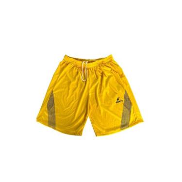 Imagem de Short Calção Bermuda Futebol Academia P ao G3 - Organiky, Amarelo, GG