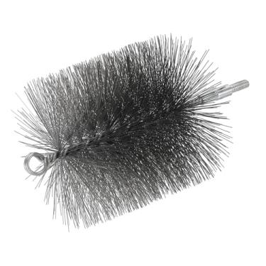 Imagem de PATIKIL Escova de limpeza de chaminé de arame de 9,4 cm, escova redonda de aço com encaixe NPT de 1/4 para limpeza de tubos de secador de barraca de fogão a lareira, prata