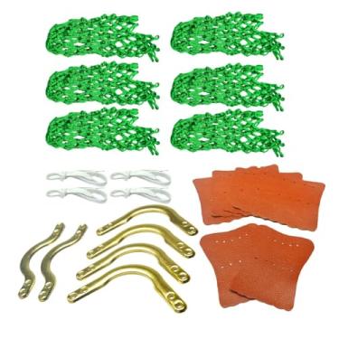 Imagem de Deevoka 6x Billiards Mesh Pocket Web Pockets 2 bolsos laterais Substituição de instalação fácil Hollow out billiards de serviço pesado redes, Sem Montagem