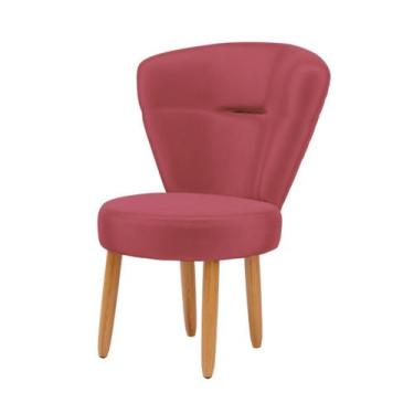 Imagem de Cadeira Para Estúdio de Beleza Cozinha Recepção Tecido Veludo Confortá