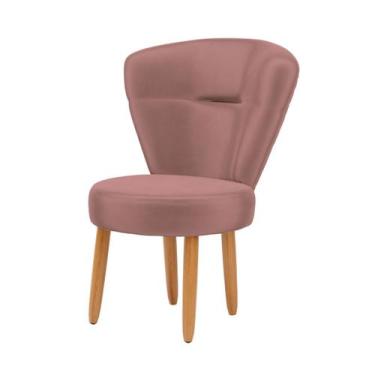 Imagem de Cadeira Para Estúdio de Beleza Cozinha Recepção Tecido Veludo Confortá
