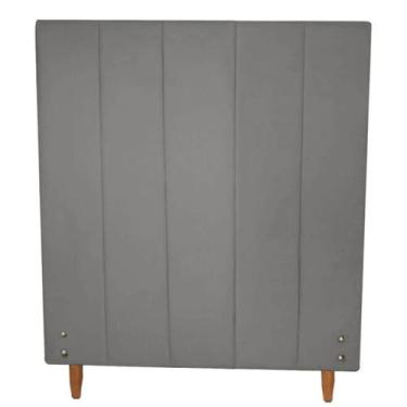 Imagem de Cabeceira Vitória 100cm Para colchão solteiro Suede Grafite - Aurora L