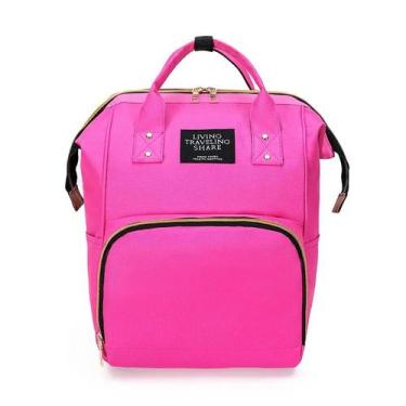 Imagem de Mochila Multifuncional Poliéster Impermeável Fashion Rosa - FRIGOPRO