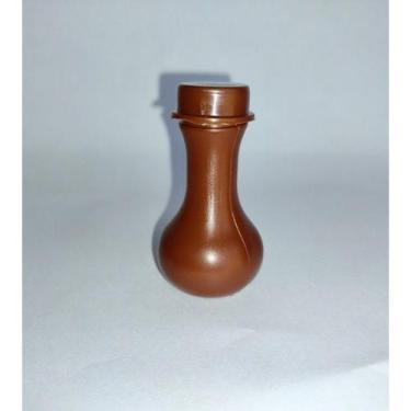 Imagem de Botija marrom de plastico para óleo de unção, pacote com 257 gramas em