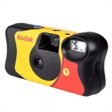 Imagem de Câmera descartável Kodak FunSaver preta/vermelha/amarela