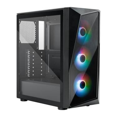 Imagem de Gabinete Cooler Master CMP 520 - Vidro Temperado - 3x Fan 120mm - Mid-Tower - Preto - CP520-KGNN-S00
