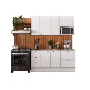 Imagem de Cozinha Completa Milla Max Armário E Balcão Branco Carraro