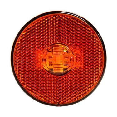 Imagem de Kit 12 Lanternas Lateral Led Caminhão Carreta 24V 12V 85mm