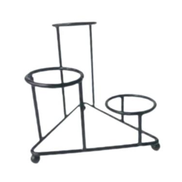 Imagem de FLCPJGV Crystal Ball Suport Sphere Metal Stand Photo Props Base Stones Rack para Mostrar a mesa de decoração da mesa do quarto peça central , Preto