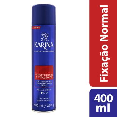Imagem de Hair Spray Fixador Karina Fixação Normal 400mL