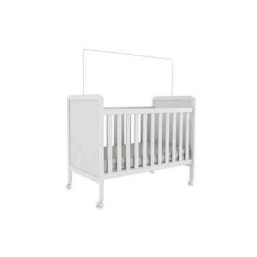 Imagem de Berço / Mini Cama Infantil Cloe 2 em 1 Branco - Peroba