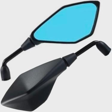 Imagem de Retrovisor Kawazaki Z400 Azul Rosca Fazer Lander Ybr Factor