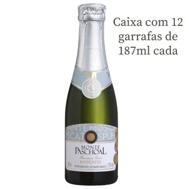 Imagem de Espumante Monte Paschoal Moscatel Branco 187ml C/12