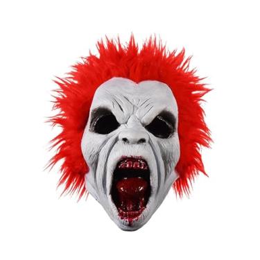 Imagem de Trick Or Treat Studios Máscara adulta de zumbi The Return of the Living Dead Trash, Vermelho, tamanho �nico