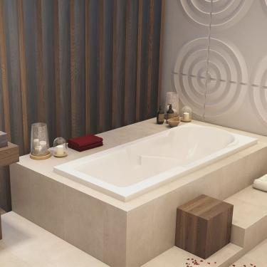 Imagem de Banheira de Imersão Capri em Gel Coat Luxo 135cm 60 Litros