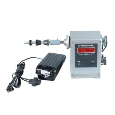 Imagem de Enrolador de bobina, máquina de enrolar de contagem elétrica ferramenta de enrolamento semiautomático de tipo ajustável enrolador industrial de alta velocidade faixa de contagem 0-9999