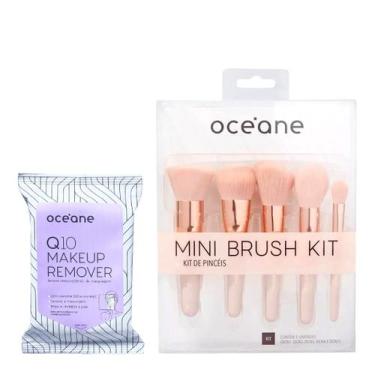 Imagem de Kit Océane Q10 Makeup Lenço Demaquilantee e  Mini Kit com 5 Pincéis (2