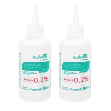Imagem de Kit com 2 - Clorexidina 0,2% Chlorclear Aquosa 100 mL - Full - Vic Pha